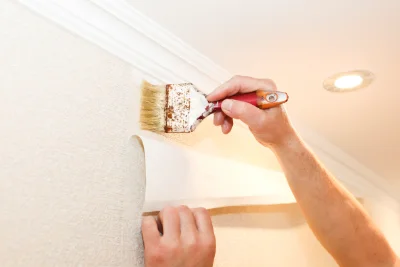 Pose de papier peint à Sillery — revêtements muraux et toiles de verre